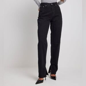 Side Slit Denim Jeans